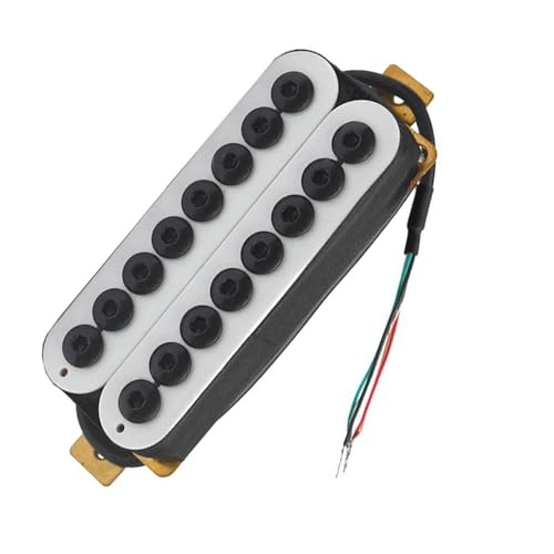 Verstellbarer Pole Piece 8-Saiter E-Gitarre Humbucker White Bridge Pickup Single-Coil-Tonabnehmer