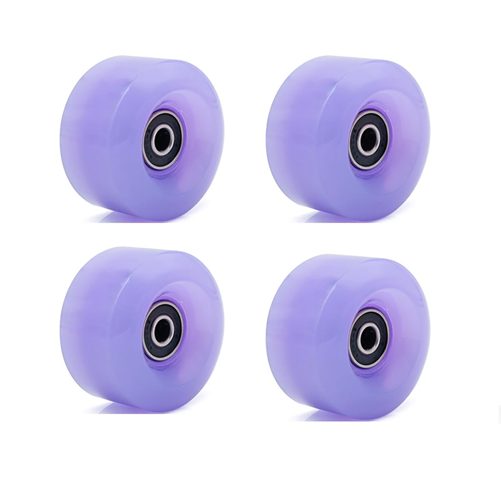 BFVAKBKYT Rollschuh-Räder, Ersatz-Rollschuhräder, 4er-Pack Rollschuhräder, for drinnen und draußen(Purple)