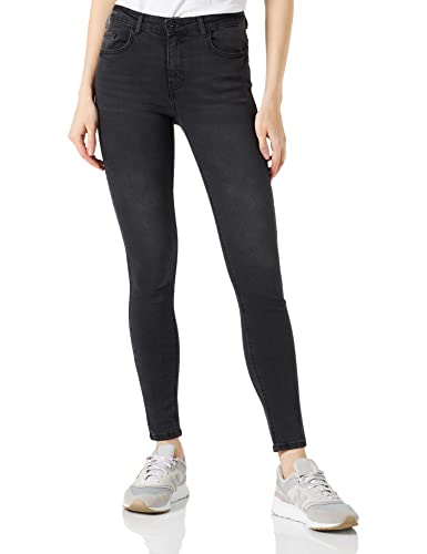 JdY Damen Jdyblume Mid Waist Skinny Black Dnm Noos Jeans, Black Denim, L / 30L EU