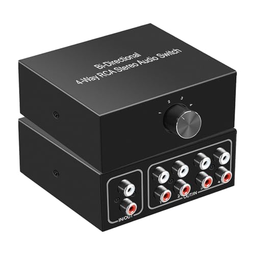 9,1 x 10,7 x 4,6 cm große 4-Port-Bi-direktionale Schalter, verlustfreie Ausrüstung, Plug und Play für Desktop und Offic