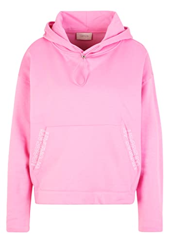 Cartoon Damen Hoodie Langarm Pink/Cream,M