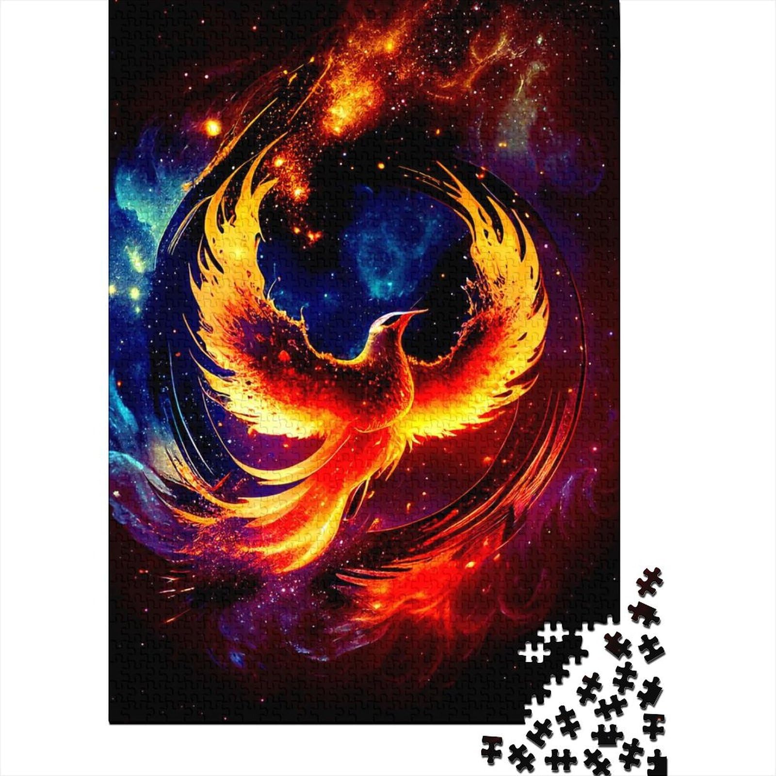 1000 Teile Puzzle-Spielzeug Phoenix Holzpuzzle Puzzles Puzzles für Erwachsene Teenager Spielspielzeug für Erwachsene Familienpuzzles Geschenk 75x50cm