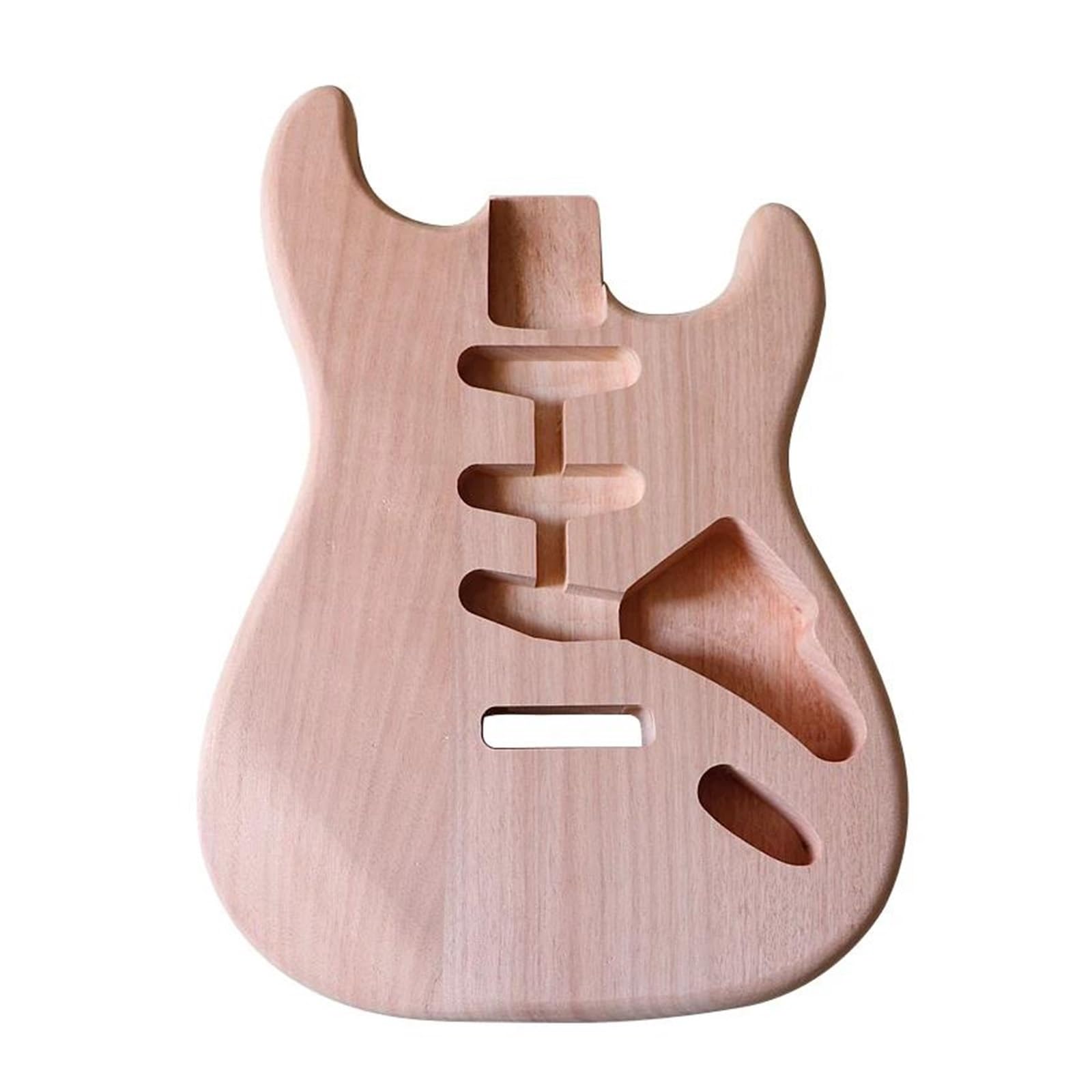 E-Gitarren-Korpus, Mahagoni-Holz, Gitarrenfass, Mattes Finish, Unlackiert, 5,6–5,65 Cm Taschenbreite Für E-Gitarre