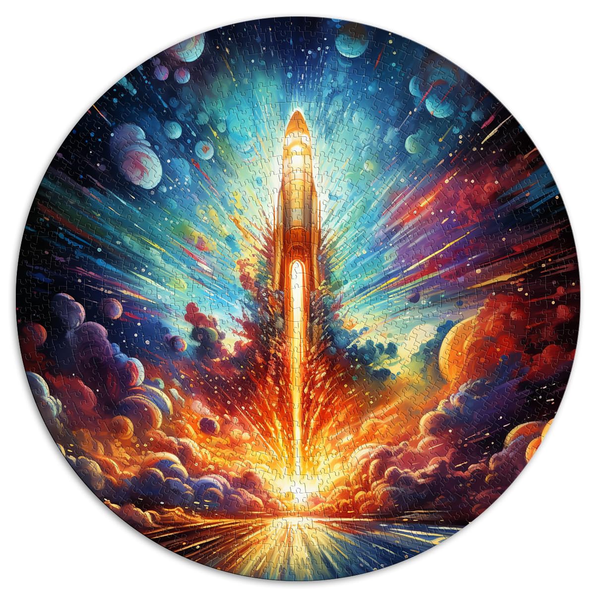 Puzzles für Puzzle Universe Space Explorer 1000-teiliges Puzzle Lernspiele 26,5 x 26,5 Zoll Puzzles Geschenke Staycation Zeit totschlagen