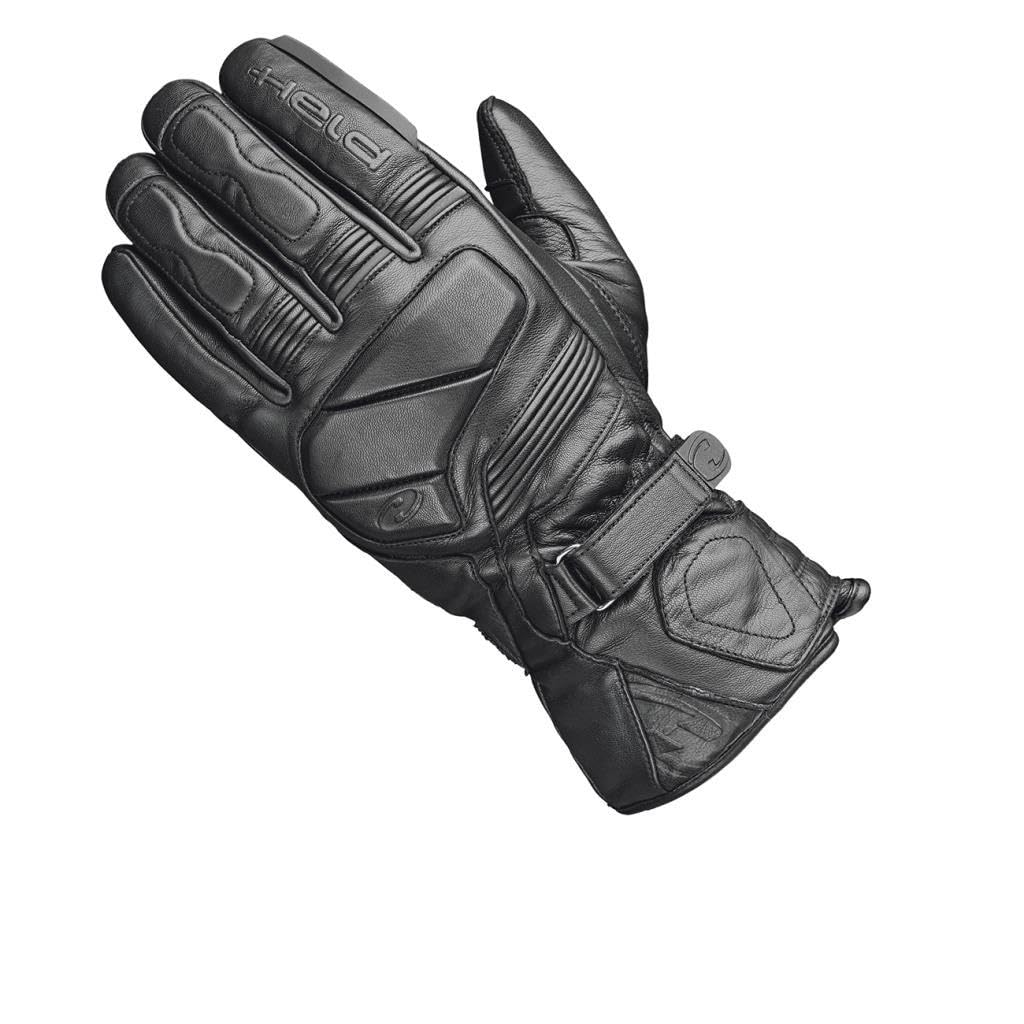 Held Travel 6 Tex wasserdichte Motorrad Handschuhe, schwarz, 9