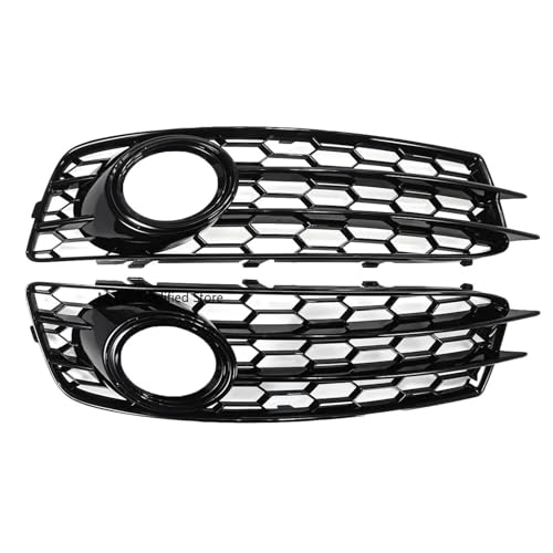 Frontgrills Für Für A3 8P Für S-Linie 2009 2010 2011 2012 8P0807682 Auto Front Stoßstange Nebel Licht Lampe Kühlergrill Grill Abdeckung Mesh Front Bumper Grille(Chrome Silver)