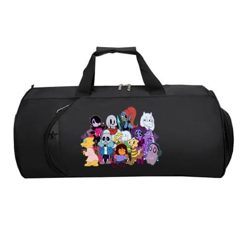 Kleine Reisetasche Anime, Groß Wasserdicht Sporttasche, Weekender HandgepäCk Koffer füR Herren Und Damen Flugzeug(Black 6)