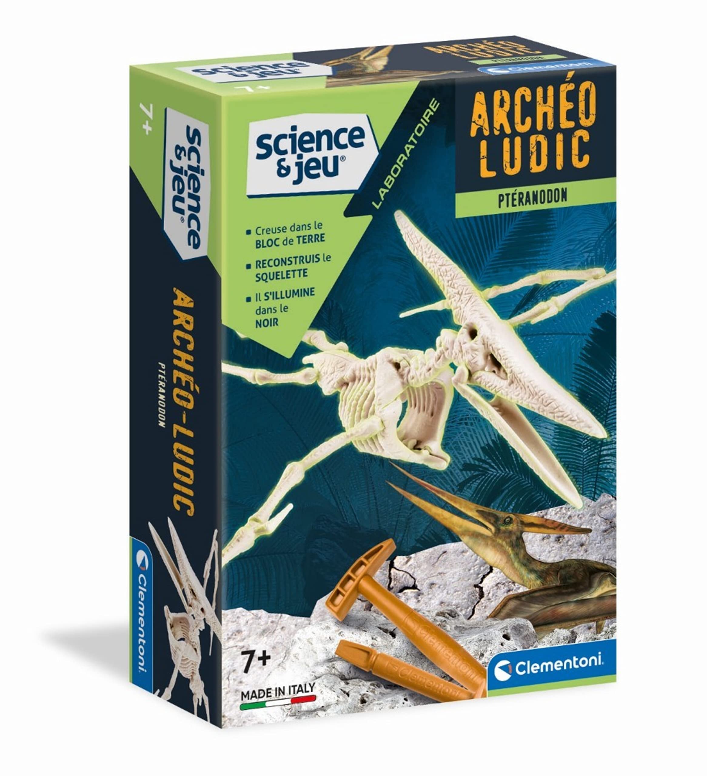 Clementoni 52349 Archéo Ludic – Pteranodon, Mehrfarbig, 17 x 6 x 21cm