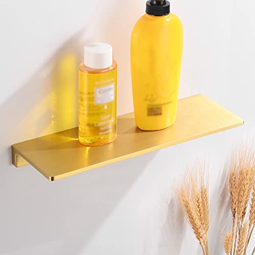 YIHANSS Duschregal für Badezimmer, Eckregale aus Messing, Badezimmerzubehör, kreatives Duschshampoo-Regal, wandmontierter Badezimmer-Organizer