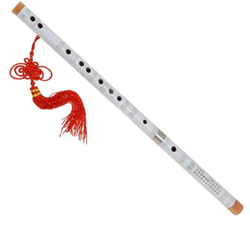 Weiße Farbe Traditionelle Chinesische Bambusflöte F-Taste Musikinstrument Bambusflöte professionelles