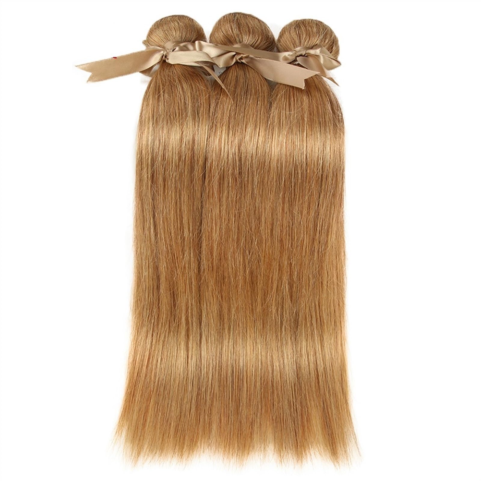 Human Hair Bundles Echthaar-Bündel, brasilianisches natürliches Remy-Haar, gerade Haarwebart, blond, 20,3 bis 66 cm, Haarverlängerung human hair weave(Size:24 24 24)