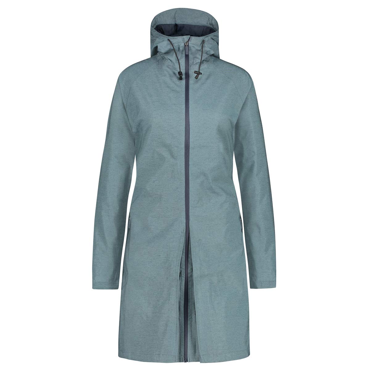 AGU SeQ Regenjacke Damen Urban Outdoor, Regenmantel Damen Wasserdicht mit Kapuze, Übergangsjacke Damen Atmungsaktiv - Blau - M