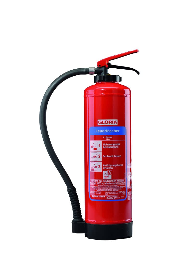 Gloria W6EASY Wasserfeuerlöscher 6l Brandklasse: A Inhalt 1St.