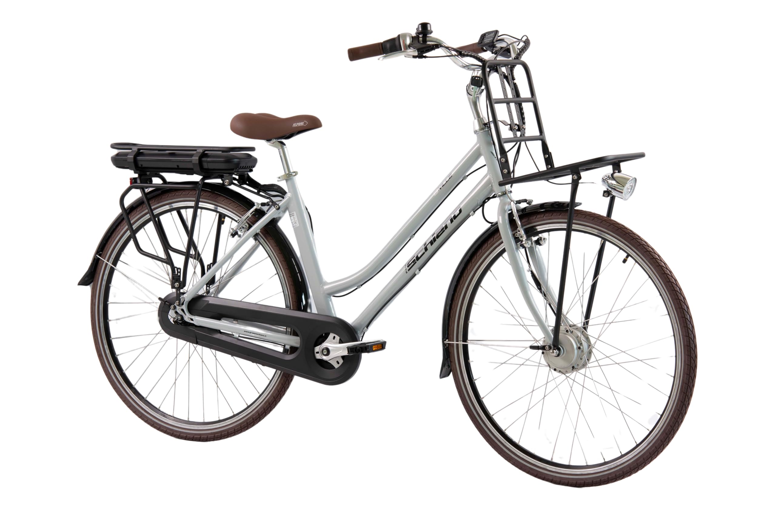 F.lli Schiano Women's E-Ville E-Bike, Weiß, 28 Zoll