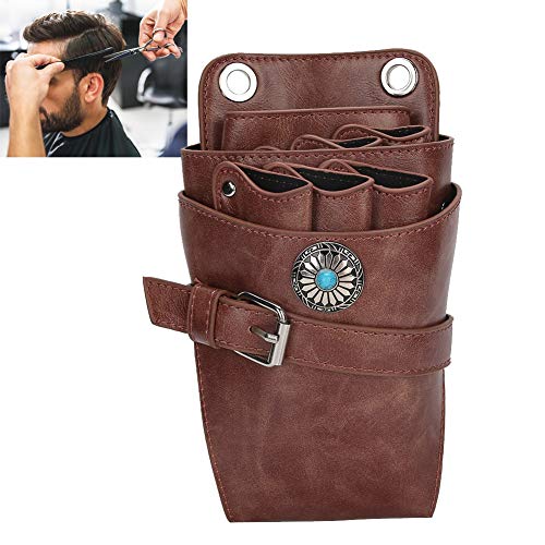 Friseur Werkzeugtasche, Friseur Scherenetui, Friseur Scherenetui mit Gürtel Brown Belt Hairdressing Etui