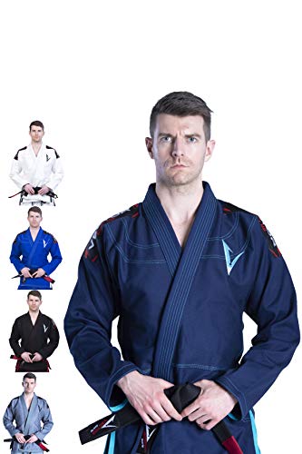 VECTOR SPORTS BJJ Gi Brazilian Jiu Jitsu Gi mit Bonus Weißer Gürtel Ripstop Hose für