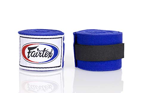 Fairtex Boxbandagen HW2: Komfort und Stil für Jeden Kämpfer! Schütze Bandage Handgelenk und Knöchel mit Eleganz, in Verschiedenen Längen und Farben Erhältlich(Blau-180)