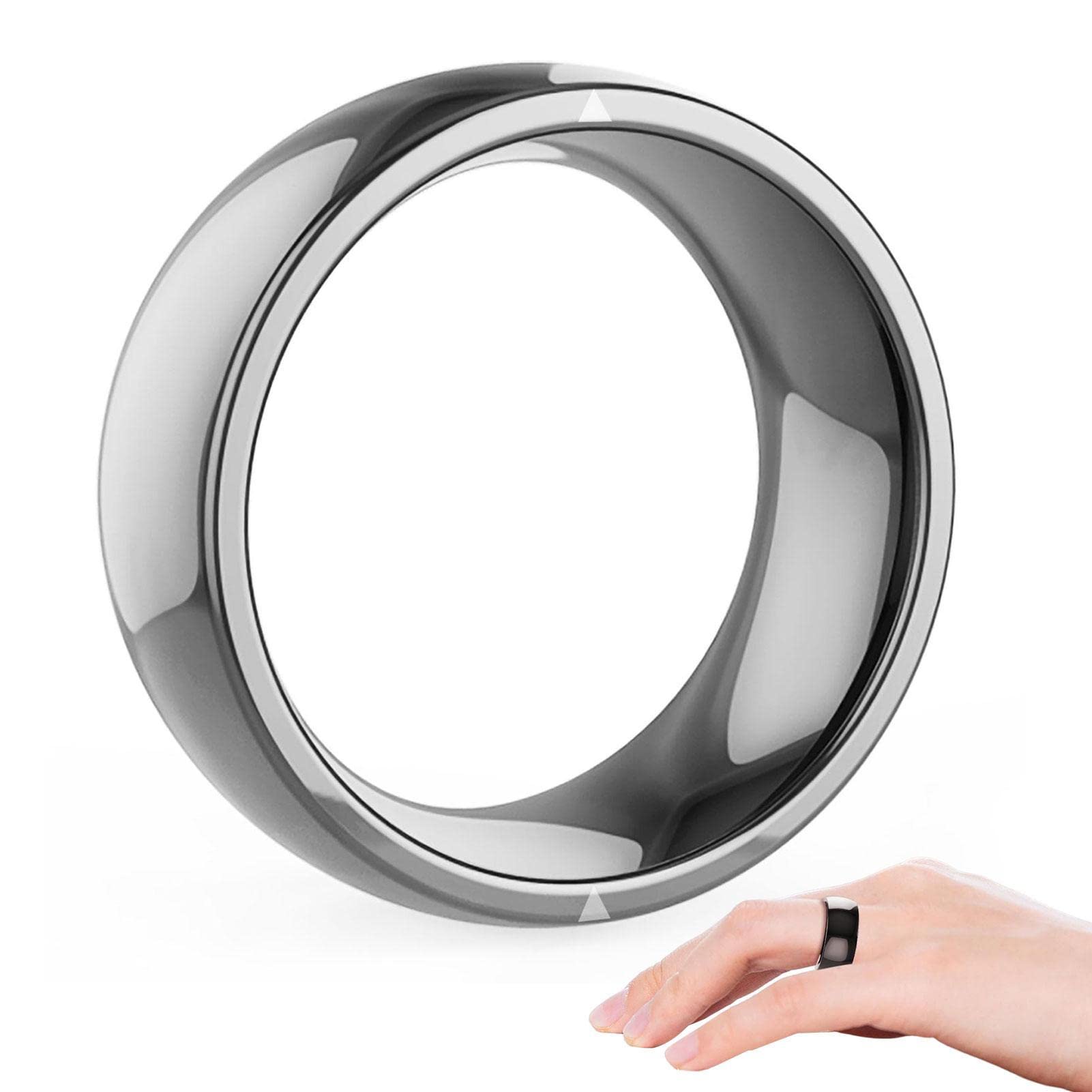 UKALOU Smart-Ring, virtuelle Anrufe, Fingerring für Männer, Schlaf-Tracker, Fitness-Tracker-Ring, universelle Handy-Verbindung mit integriertem Modul, Memo-Shas-Ornamente für Männer und Jungen,