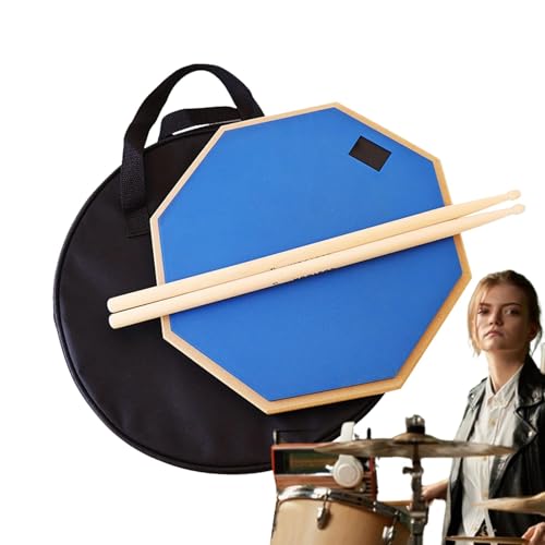 Schlagzeug-Übungspad-Set, 30,5 cm, Schlagzeug-Pad mit Drumming-Pad-Set, rutschfestes Schlagzeug-Pad, leise, stoßdämpfendes Schlagzeug-Pad-Set für Anfänger