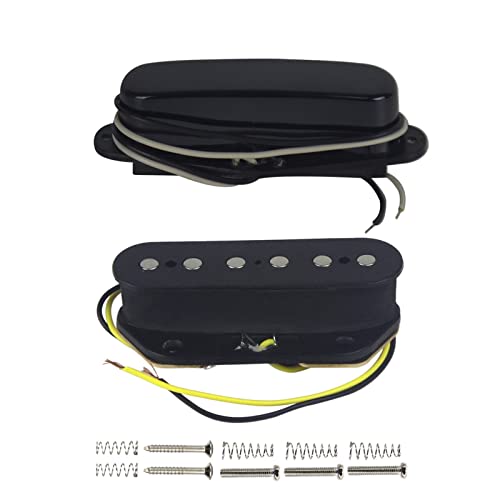 ZENGXUE Schwarzer Gitarre-Pickup-Set-Hals + Bridge-Pickup-Keramikmagnet Geeignet Für Langstrecken-E-Gitarren-Teile Humbucker Tonabnehmer Set