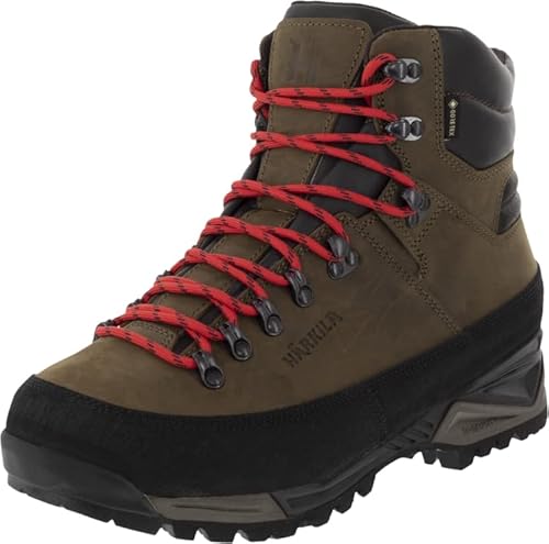 Härkila Saxnäs GTX Herren - Wasserdichter Trekkingstiefel für die Jagd aus Leder - Robuster Jagdstiefel für Männer mit Gore-Tex Membran , Schuhgröße:43