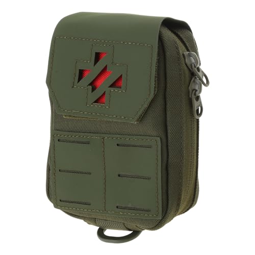 MEELYHOME Gürteltasche, leichte Bauchtasche, Outdoor-Jagdausrüstung, Designs, vielseitig einsetzbar, Outdoor, Camping, Handytaschen, armee-grün, 15*10*3cm