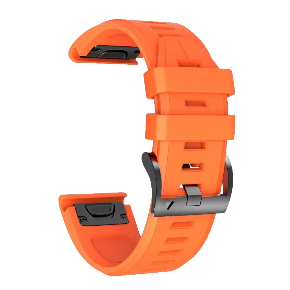 NEYENS Silikon-Uhrenarmband für Garmin Fenix 6S 6 6X Pro 5 5X Plus 3HR 935 Enduro, offizieller Stil, Schnellverschluss, 26 mm, 22 mm, 26 mm, Achat