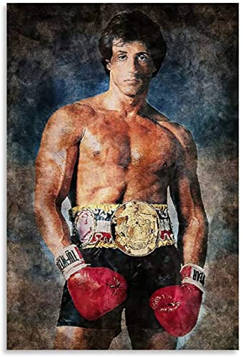 5d Diamond Painting Diamant Bilder FüR Erwachsene Und Kinder Rocky Balboa Der Champion-Film DIY Kreuzstich Arts Craft Kristall Strass Stickerei 23.6"x35.4"(60x90cm) Kein Rahmen