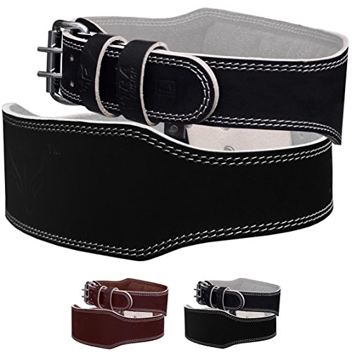 Mytra Fusion 4 inch Leather Weight Lifting Belt