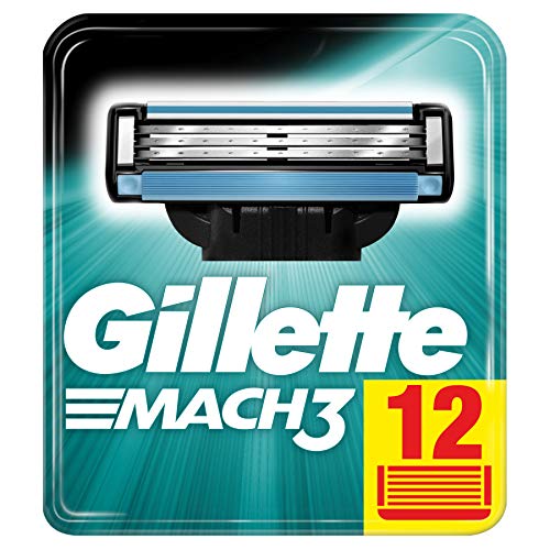 Gillette Mach3 Rasierklingen für Männer, 12 Stück