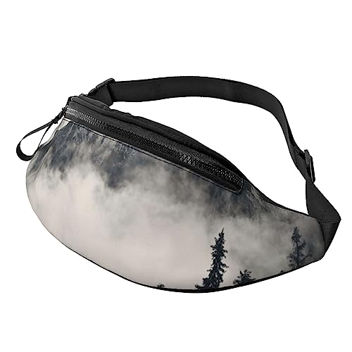 HSJFS Sporttasche mit Camouflage-Muster, für den Sport, Umhängetasche, lässige Brusttasche, Kanadische Smokey Mountain Cliff, Einheitsgröße