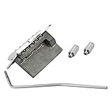 Styles Tremolo-Brücke für Gitarre, 6 Saiten, individuelle Sättel, E-Gitarre, Tremolo-Brücke mit Stange, einfach zu bedienen