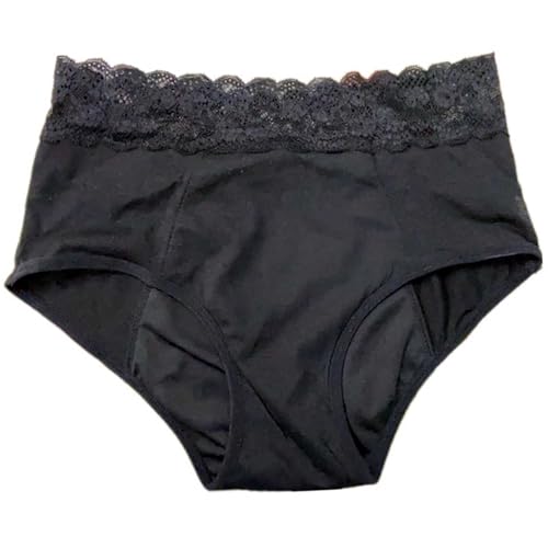 Inkontinenz-Hose für Damen, Inkontinenz-Pflegehose aus Baumwolle für Damen, waschbare und saugfähige Unterlage für Damen, Slips, Menstruationsunterwäsche, schützende