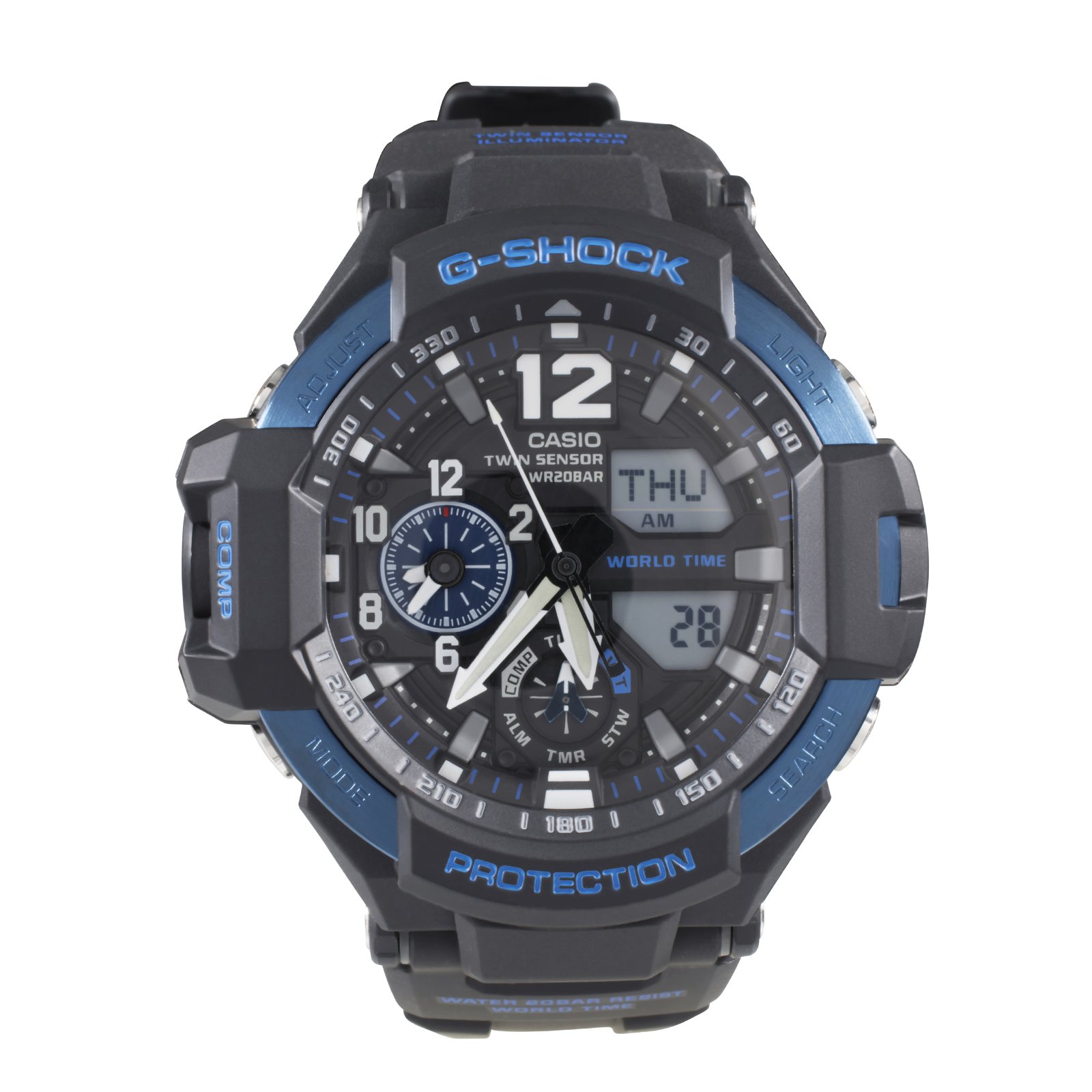 Casio Herren-Uhren Analog, digital Quarz One Size Schwarz Resin 32001217