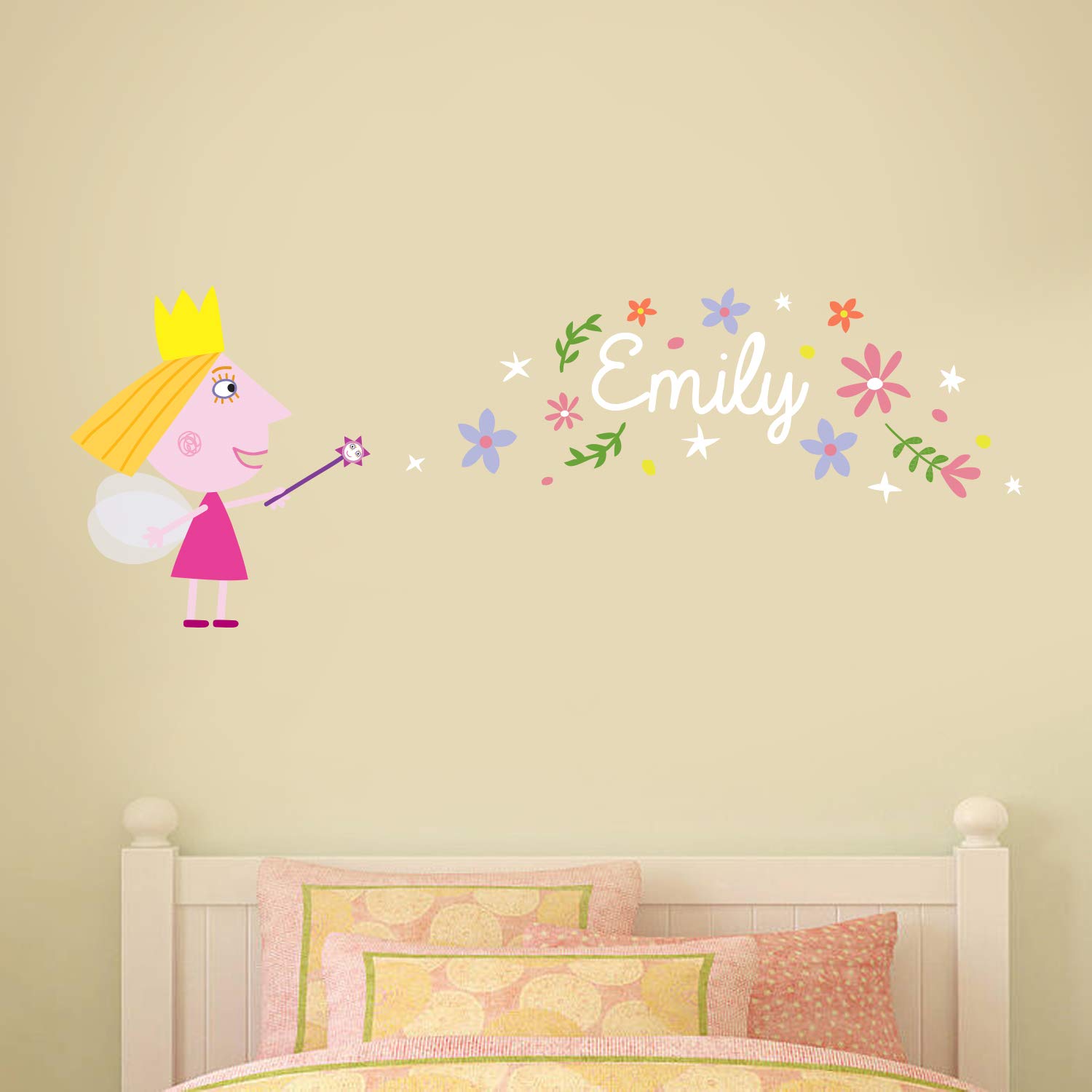 Ben & Holly's Little Kingdom Holly Magic Dust Wandaufkleber, Vinyl, 120 cm breit x 45 cm hoch