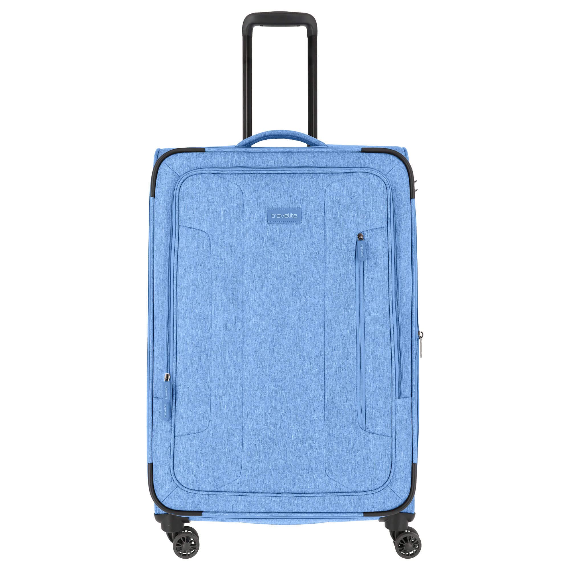 Travelite Boja - 4-Rollen-Trolley L 77 cm erw. blau