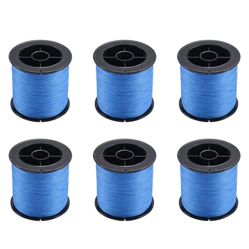 SICOSALT 6X 500M 30LB 0,26 mm Angelschnur PE Geflochtene 4 Strang Blau