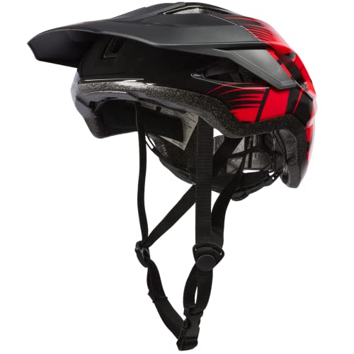 O'NEAL | Mountainbike-Helm | Enduro All-Mountain | Übertrifft die Sicherheitsnormen EN1078 & CPSC für Fahrradhelme | Matrix Helmet Split V.23 | Erwachsene | Schwarz/Rot | L/XL (58-61 cm)