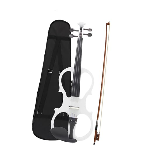 Standard Violine 4/4 E-Violine Aus Ahorn Für Üben(White)