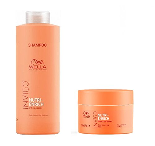 Wella INVIGO Nutri-Enrich Deep Nourishing Shampoo 1000 ml und Maske 150 ml