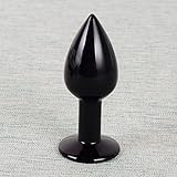 Obsidian-Opalit-Glas-Massagestab, männlich, weiblich, Kristall-Massagewerkzeug, Relax-Produkte, Opalit Haushalt (Color : Obsidian)