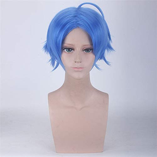 LINLINCD Cosplay wig Anime Little Blue und Little Green Cosplay Perücke Kurzes Kunsthaar Halloween Karneval Kostüm Prop Perücken dm400