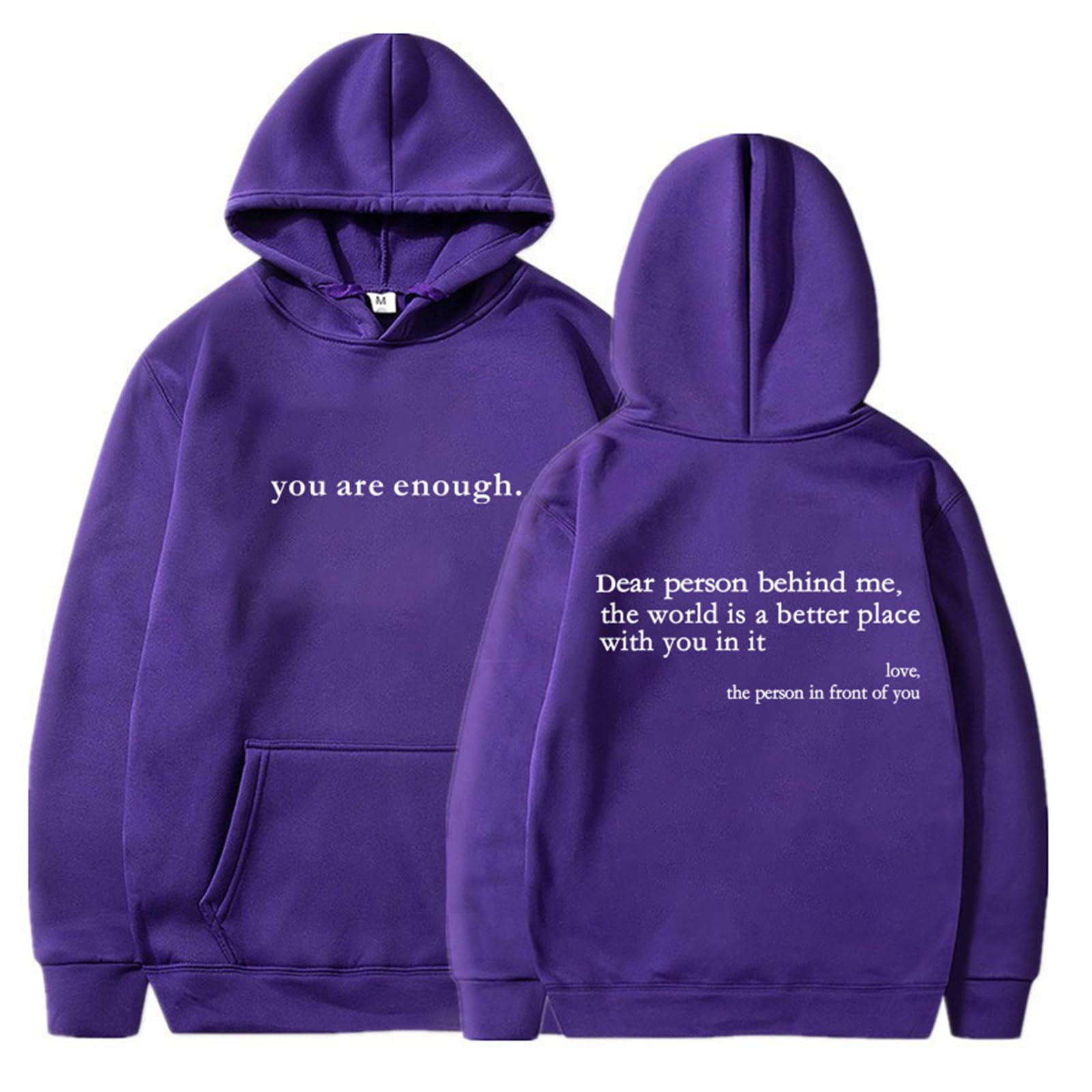 Dear Person Behind Me Hoodies, Beyond Hoodies You Are Enough Sweatshirt, Dear Person Behind Me' Sweatshirt (#13,M)