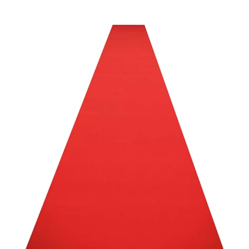 Roter Teppichläufer für Partys, 10 m, 20 m, 30 m, Hochzeit, Gangläufer, 2 mm dick, rutschfest, Event-Gehweg-Teppiche für Weihnachten, drinnen und draußen, Hochzeitsdekorationen ( Size : 1x15m )