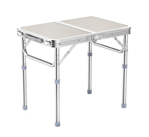 RAABYU Klapptisch Campingtisch Picknicktisch Kleiner Klapptisch Tragbarer Campingtisch Mit Netzhaltern Leichtes Aluminium Höhenverstellbar Zusammenklappbar