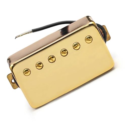 Elektrische Gitarre Humbucker Bridge Pickup Messing Abdeckung Guitarra Pickup Einstellbare Schrauben Single-Coil-Tonabnehmer (Color : 2)