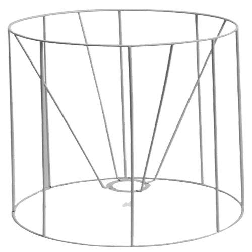 SMITS Lampenschirmgestell, weiß plastifiziert, Ø o. 35cm, Ø u. 45cm, h 25cm