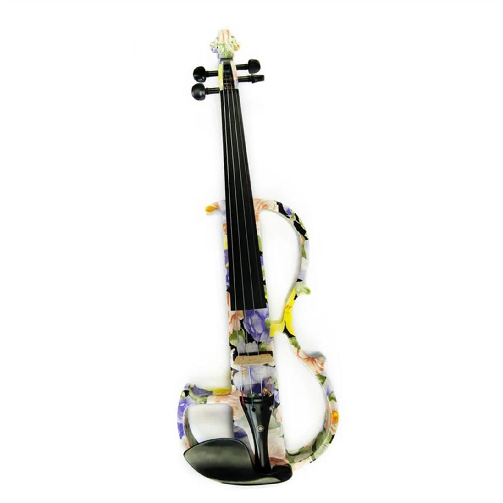 Standard Violine Elektrische Violine Farbige Blumen