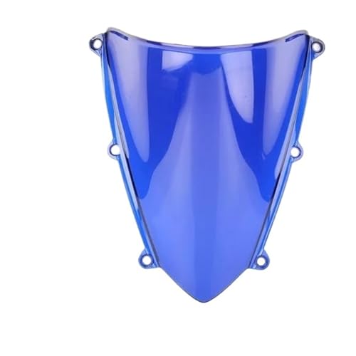 HSAJFEB Motorrad Für CBR600RR CBR 600 RR 600RR F5 2007-2012 Double Bubble Windschutzscheibe Motorrad Windschutzscheibe Verkleidungsabweiser Windschild(Blau)