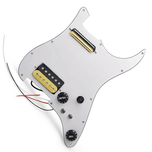 Standard-Pickguard-Tonabnehmer HH Guitar Coil Splitting Prewired Pickguard Gitarrenteile Humbucker Pickups (Color : 4)